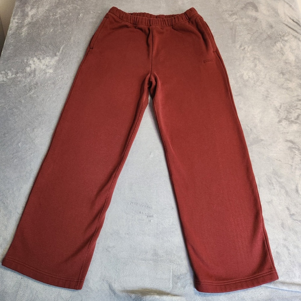 SKIMS Women's Soft Lounge Pants Size M Merlot Medium Straight Leg Pant